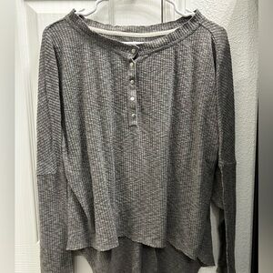 Urban outfitters gray Henley sleep top